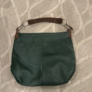 Genuine leather shoulder bag from Italy
